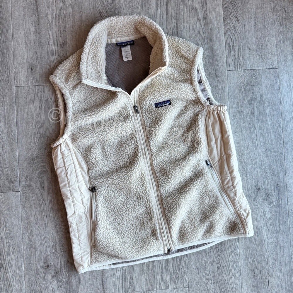 Patagonia Retro-X Fleece Vest Extra Large Cream Color XL